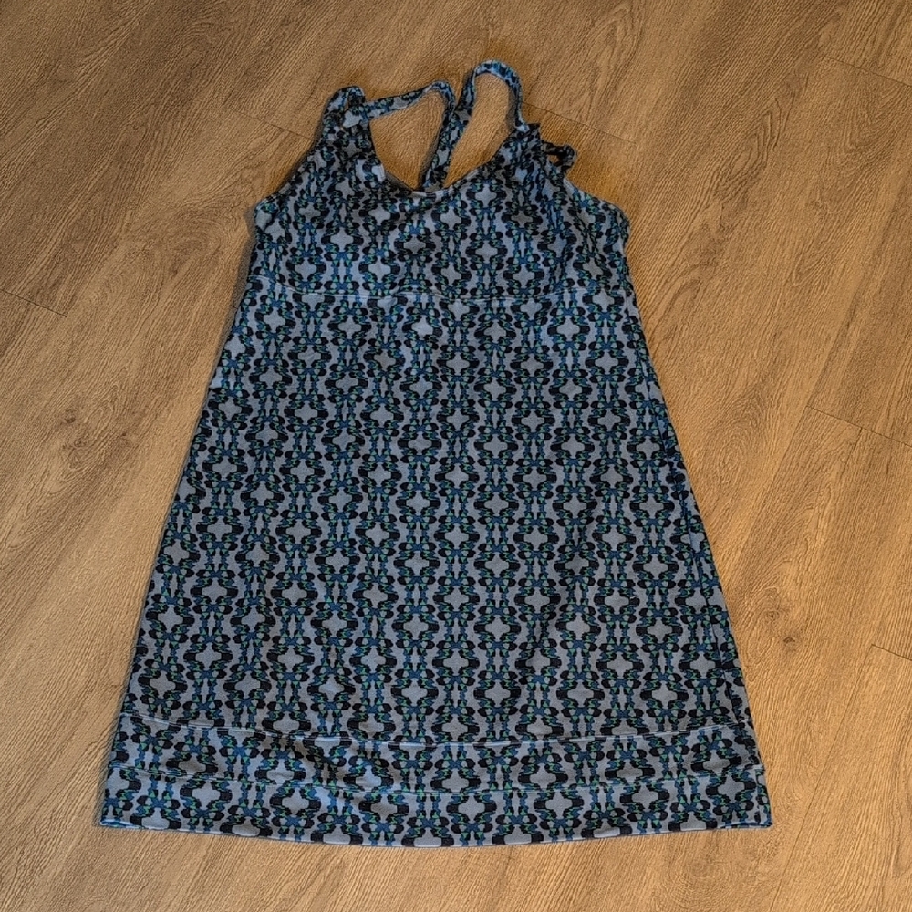 Blue and Black Patterned Merrell Dress, L